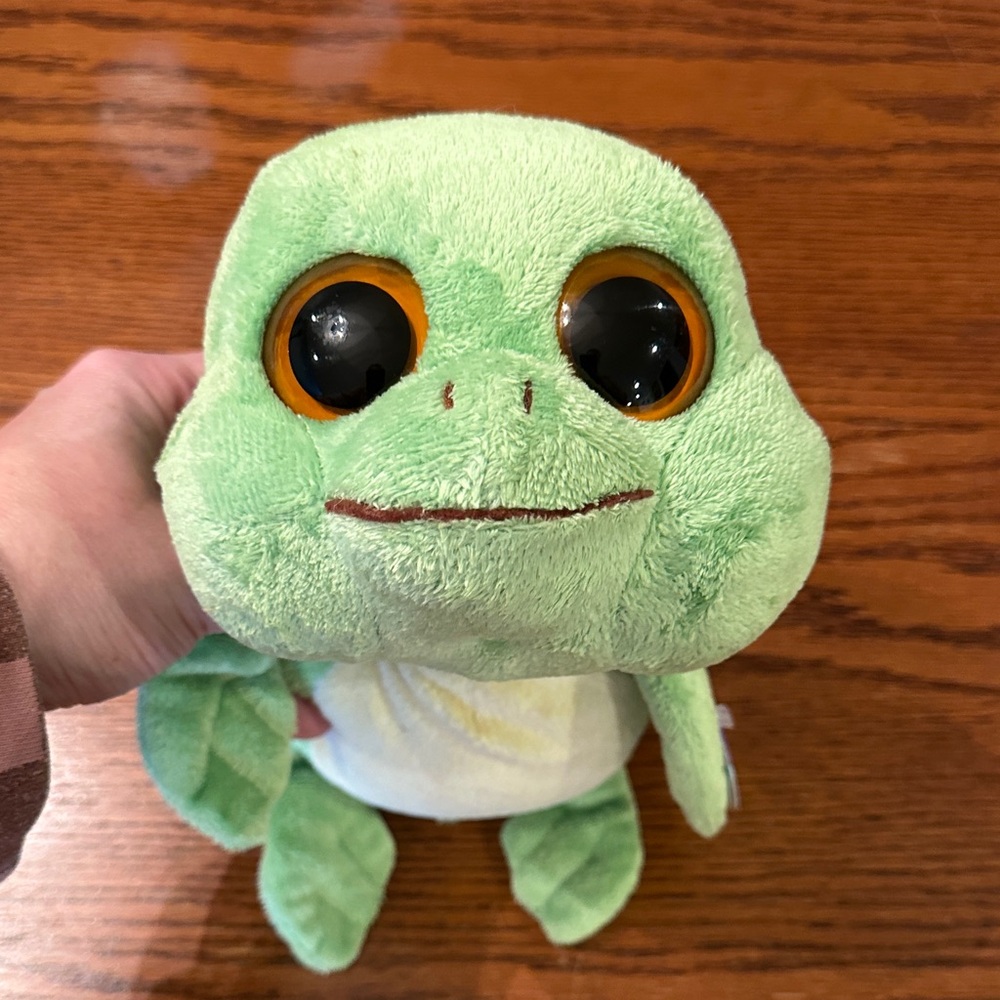 Ty Beanie Boo stuffed animal turtle named Sandy with tags